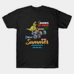 Goodbye 1st Grade Hello Summer, Funny Last Day Of School Gift T-Shirt